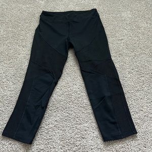 Champion crop workout leggings, black, small